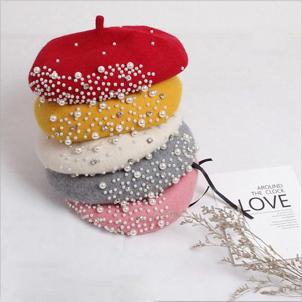 caps & hats luxury wool baby hat with pearls rhinestone winter kids for girls beret children cap princess adjustable 2-5y, Yellow
caps & hats luxury wool baby hat with pearls rhinestone winter kids for girls beret children cap princess adjustable 2-5y, Yellow