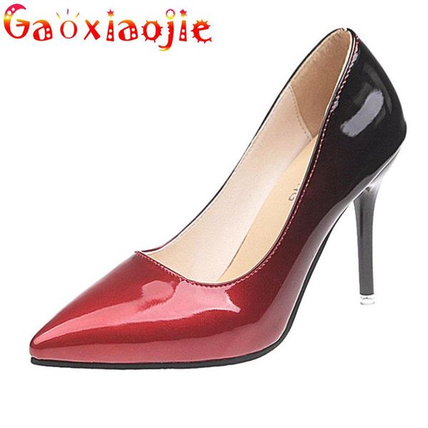 dress shoes model catwalk show women pumps 2021 gradient color shallow high heel fashion pointed stiletto 10cm hate sky, Black
dress shoes model catwalk show women pumps 2021 gradient color shallow high heel fashion pointed stiletto 10cm hate sky, Black