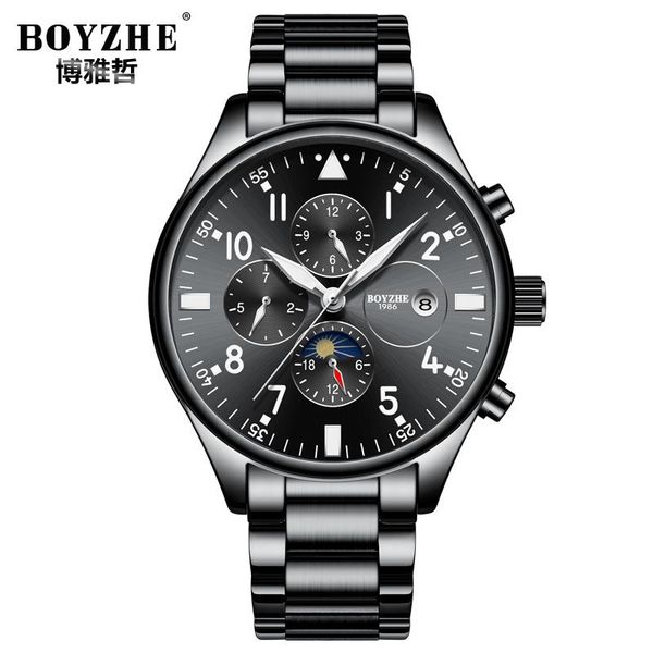wristwatches men watches mechanical automatic black watch waterproof casual business wristwatch sport male, Slivery;brown
wristwatches men watches mechanical automatic black watch waterproof casual business wristwatch sport male, Slivery;brown