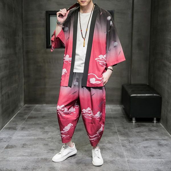 men's tracksuits chinese men ancient tang two-piece suit summer thin ice silk cardigan plus size 5xl robe gown japanese kimono loose c, Gray
men's tracksuits chinese men ancient tang two-piece suit summer thin ice silk cardigan plus size 5xl robe gown japanese kimono loose c, Gray