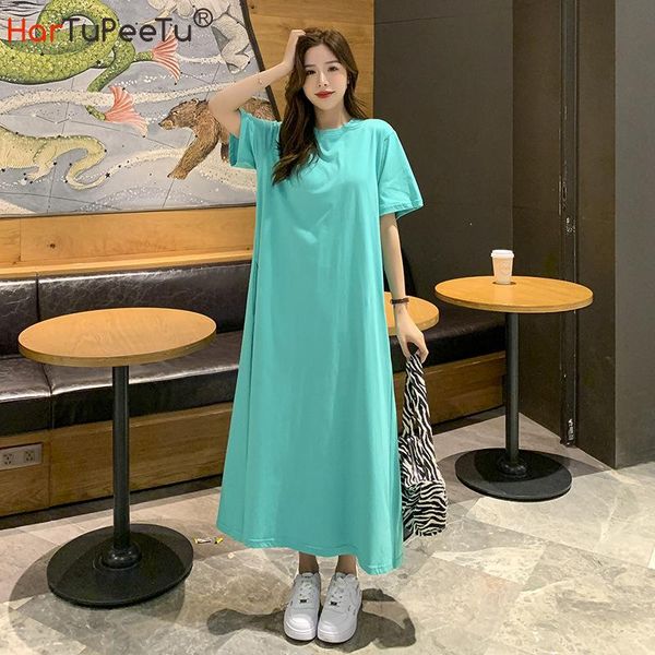 summer girls cotton t shirt dress korean style oversized loose long tees a line solid plain pullover homewear with pockets casual dresses, Black;gray
summer girls cotton t shirt dress korean style oversized loose long tees a line solid plain pullover homewear with pockets casual dresses, Black;gray