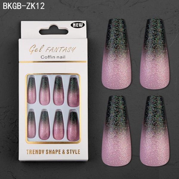 false nails 24pcs black gradient set detachable glitter powder fake nail ballerina coffin tips full cover press on art tool, Red;gold
false nails 24pcs black gradient set detachable glitter powder fake nail ballerina coffin tips full cover press on art tool, Red;gold