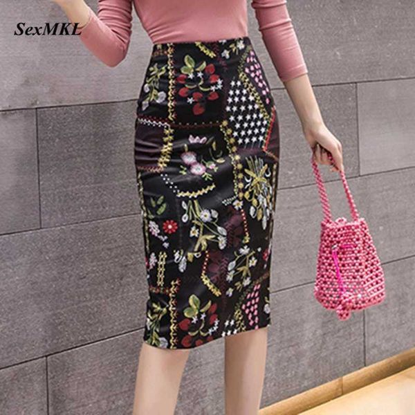 floral print skirt women summer korean fashion high waist office ladies pencil skirts casual knee-length jupe femme 210528, Black
floral print skirt women summer korean fashion high waist office ladies pencil skirts casual knee-length jupe femme 210528, Black
