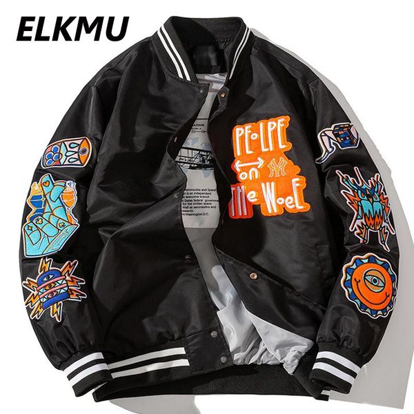 men's jackets elkmu mens baseball jacket hip hop streetwear bomber embroidery design fashion street dance coats male black hm283, Black;brown
men's jackets elkmu mens baseball jacket hip hop streetwear bomber embroidery design fashion street dance coats male black hm283, Black;brown