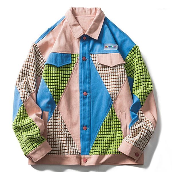 men's jackets lacible bomber jacket streetwear harajuku hip hop retro multi color block flocking denim patchwork coat casual unisex, Black;brown
men's jackets lacible bomber jacket streetwear harajuku hip hop retro multi color block flocking denim patchwork coat casual unisex, Black;brown
