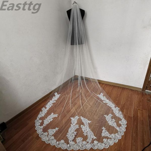 bridal veils 2021 3 meters one layer lace tulle long wedding veil white ivory m with comb velos de novia, Black
bridal veils 2021 3 meters one layer lace tulle long wedding veil white ivory m with comb velos de novia, Black