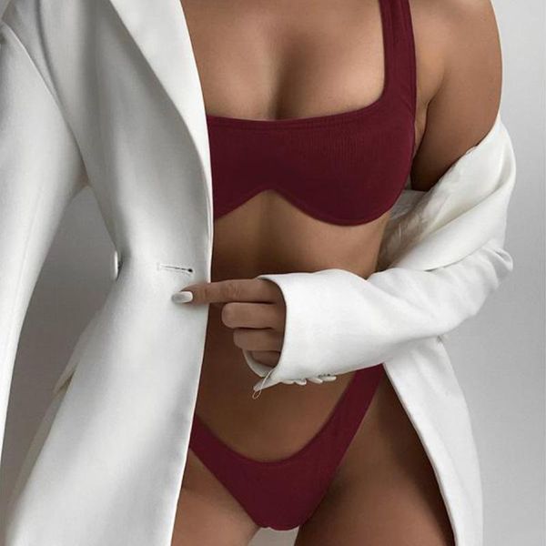 women's swimwear summer beach women bikini suit high waisted solid female bathing casual lady swimming suits dress, White;black
women's swimwear summer beach women bikini suit high waisted solid female bathing casual lady swimming suits dress, White;black