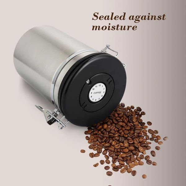coffee container stainless steel storage canister tank co2 valve large airtight for tea beans bottles & jars
coffee container stainless steel storage canister tank co2 valve large airtight for tea beans bottles & jars