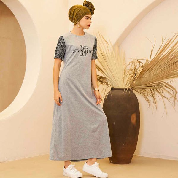 casual dresses ladies fashion round neck letter printed fabric stitching all-match loose short long sleeve t-shirt home woman ykfo, Black;gray
casual dresses ladies fashion round neck letter printed fabric stitching all-match loose short long sleeve t-shirt home woman ykfo, Black;gray