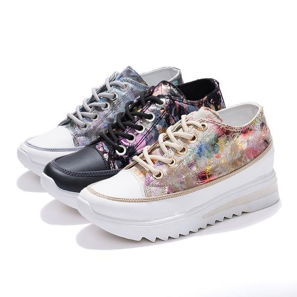 dress shoes women casual sneakers spring autumn height increasing fashion printing ladies wedges lace up platform wsh4222, Black
dress shoes women casual sneakers spring autumn height increasing fashion printing ladies wedges lace up platform wsh4222, Black