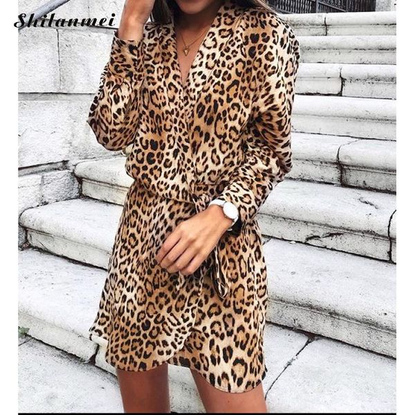 casual dresses leopard v-neck shirt dress female causla loose belt vestidos women 2021 summer autumn printed long sleeve short mini, Black;gray
casual dresses leopard v-neck shirt dress female causla loose belt vestidos women 2021 summer autumn printed long sleeve short mini, Black;gray