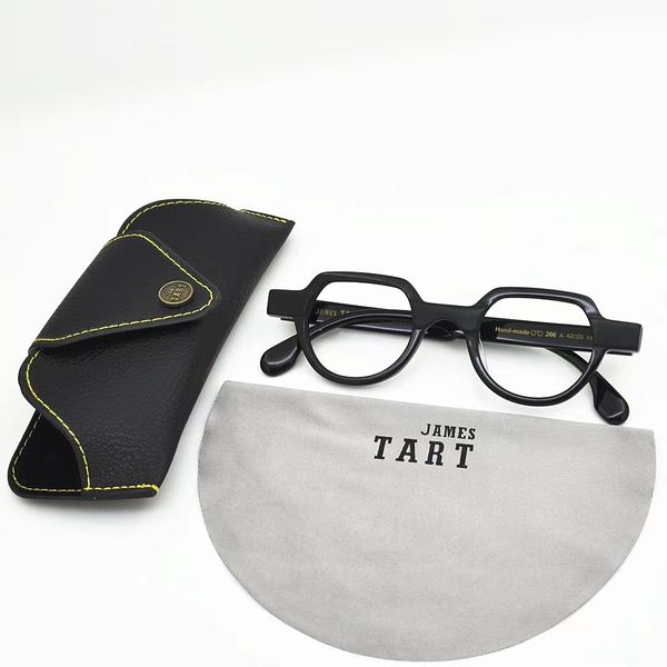 james tart 206 optical eyeglasses for retro style anti-blue light lens plate oval full frame with box, White;black
james tart 206 optical eyeglasses for retro style anti-blue light lens plate oval full frame with box, White;black