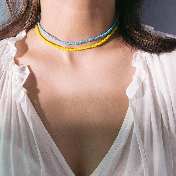 chokers y2k black white sead beads clavicle chain necklaces for women round stacking elegant party travel jewelry gifts wholesale, Golden;silver
chokers y2k black white sead beads clavicle chain necklaces for women round stacking elegant party travel jewelry gifts wholesale, Golden;silver
