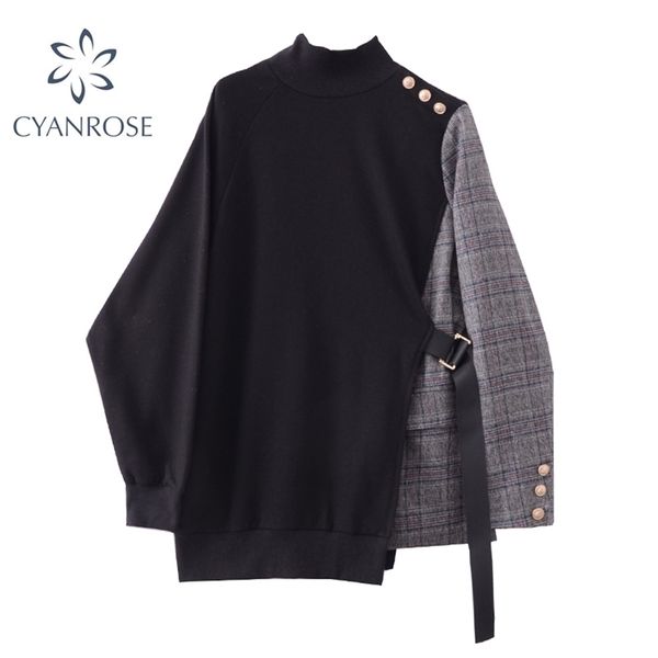 plaid print patchwork hooded sweatshirt women long sleeve pullovers harajuku hoodie autumn winter female hoodies sweatshirts 210515, Black
plaid print patchwork hooded sweatshirt women long sleeve pullovers harajuku hoodie autumn winter female hoodies sweatshirts 210515, Black