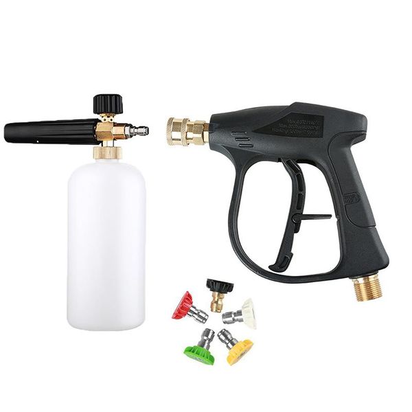 water gun & snow foam lance for car washer cleaning tools,with5color nozzles m22 hose connector ,1l jet adjustable 1/4"
water gun & snow foam lance for car washer cleaning tools,with5color nozzles m22 hose connector ,1l jet adjustable 1/4"