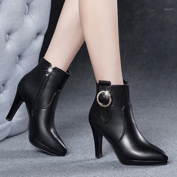 boots fashion winter women leather high heels zipper stiletto heel ladies party solid color short boot pointed toe shoes1, Black
boots fashion winter women leather high heels zipper stiletto heel ladies party solid color short boot pointed toe shoes1, Black