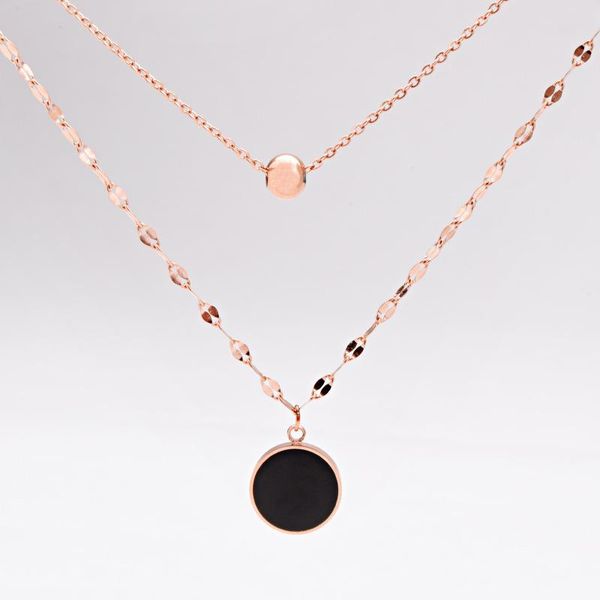 pendant necklaces european and american fashion double layer 316l stainless steel necklace round crystal good luck bead wholesale, Silver
pendant necklaces european and american fashion double layer 316l stainless steel necklace round crystal good luck bead wholesale, Silver
