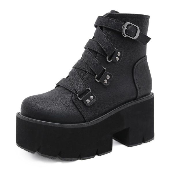 boots winter style club women's shoes thick big size autumn and high heel short, Black
boots winter style club women's shoes thick big size autumn and high heel short, Black