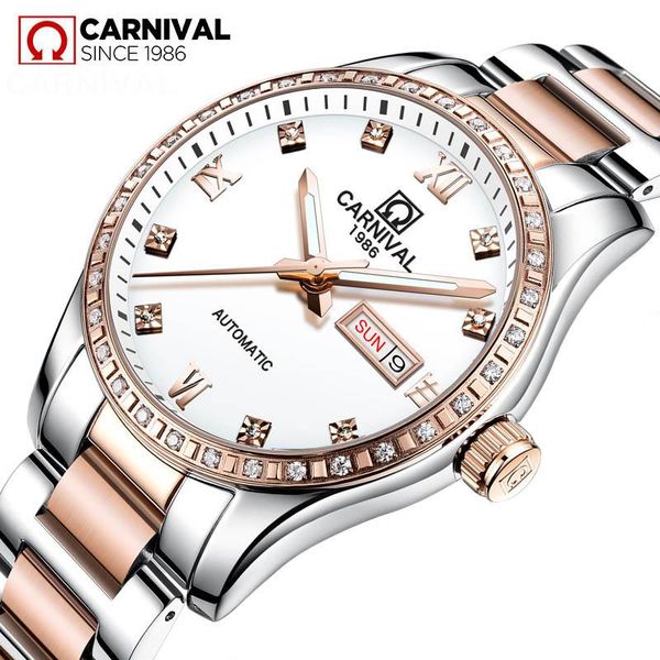 wristwatches 2021 carnival simple women watches ladies automatic mechanical watch sapphire waterproof relogio feminino, Slivery;brown
wristwatches 2021 carnival simple women watches ladies automatic mechanical watch sapphire waterproof relogio feminino, Slivery;brown