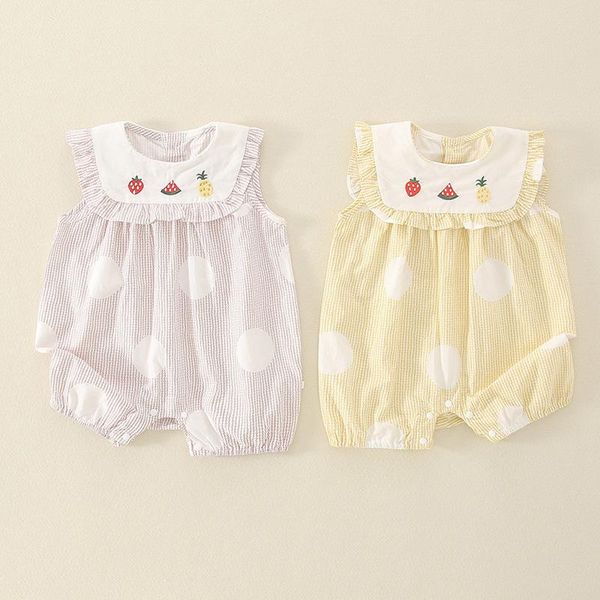 rompers born infant baby summer outfits girls cartoon fruit printed navy collar bodysuits toddler boy dot sleeveless bodysuit, Blue
rompers born infant baby summer outfits girls cartoon fruit printed navy collar bodysuits toddler boy dot sleeveless bodysuit, Blue