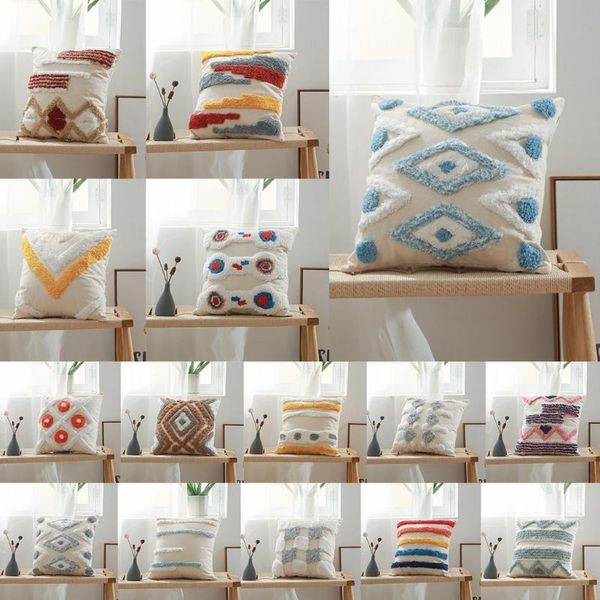 pillow case cotton convas tufted throw tribal boho handwoven geometric abstract pattern square decorative cushion cover
pillow case cotton convas tufted throw tribal boho handwoven geometric abstract pattern square decorative cushion cover