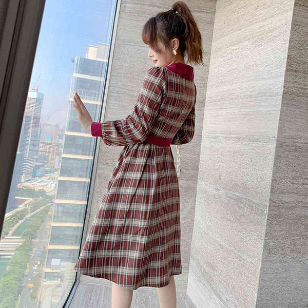 casual dresses winter new doll collar long-sleeved patchwork knitting plaids single breasted bow sashes women vintage elegant eizp, Black;gray
casual dresses winter new doll collar long-sleeved patchwork knitting plaids single breasted bow sashes women vintage elegant eizp, Black;gray