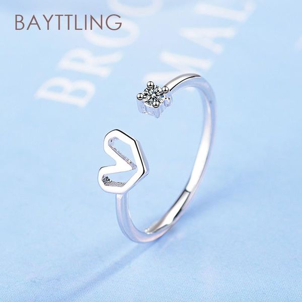 cluster rings bayttling 925 sterling silver gold/silver abstract heart open ring for woman fashion jewelry couple gift, Golden;silver
cluster rings bayttling 925 sterling silver gold/silver abstract heart open ring for woman fashion jewelry couple gift, Golden;silver