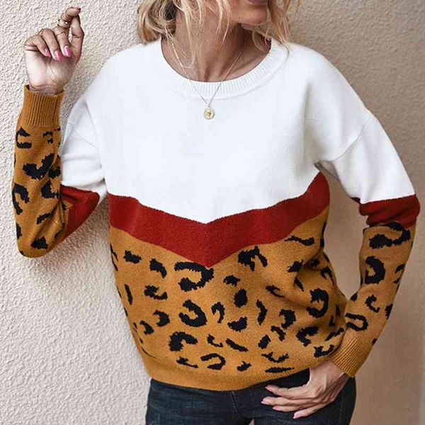women's sweaters winter female leopard sweater for women knitted or crocheted wool with long sleeve warm spte, White;black
women's sweaters winter female leopard sweater for women knitted or crocheted wool with long sleeve warm spte, White;black