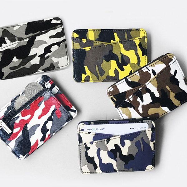 card holders creative zipper coin purse unique portable wallet pu leather multi-card position mini camouflage, Brown;gray
card holders creative zipper coin purse unique portable wallet pu leather multi-card position mini camouflage, Brown;gray