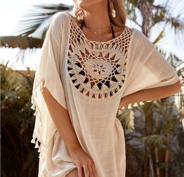 women's swimwear 2021 summer bikini swimsuit beachwear blouse shirt sunflower hollow tassel beach skirt women shawl -40, White;black
women's swimwear 2021 summer bikini swimsuit beachwear blouse shirt sunflower hollow tassel beach skirt women shawl -40, White;black