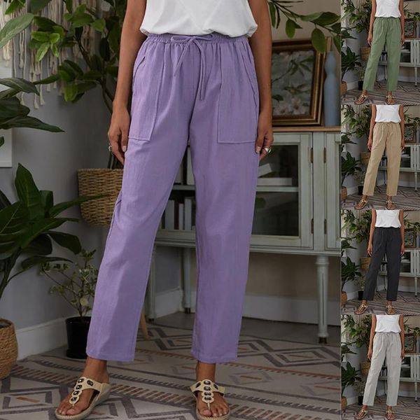 women's pants & capris women casual loose wide leg trousers fashion plus size drawstring soild elastic cotton pocket streetwear, Black;white
women's pants & capris women casual loose wide leg trousers fashion plus size drawstring soild elastic cotton pocket streetwear, Black;white