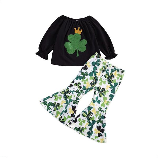 clothing sets 2pcs children kids girls outfits long sleeve o neck leave printing pullover flare pants infant summer toddler baby 2-7t, White
clothing sets 2pcs children kids girls outfits long sleeve o neck leave printing pullover flare pants infant summer toddler baby 2-7t, White