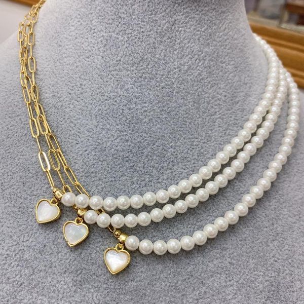 pendant necklaces cute love heart necklace for women handmade pearl strand natural shell jewelry, Silver
pendant necklaces cute love heart necklace for women handmade pearl strand natural shell jewelry, Silver