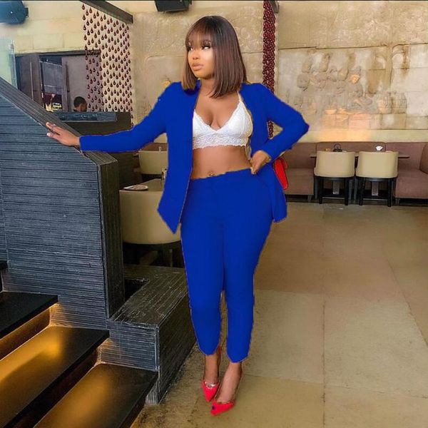 women's two piece pants suit office set long sleeve 2 female winter pieces sets size s-3xl, White
women's two piece pants suit office set long sleeve 2 female winter pieces sets size s-3xl, White