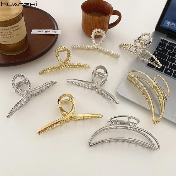 hair clips & barrettes huanzhi 2021 vintage metal gripper pearl rhinestone cross gold silver gray color large bath clip for women accessorie, Golden;silver
hair clips & barrettes huanzhi 2021 vintage metal gripper pearl rhinestone cross gold silver gray color large bath clip for women accessorie, Golden;silver