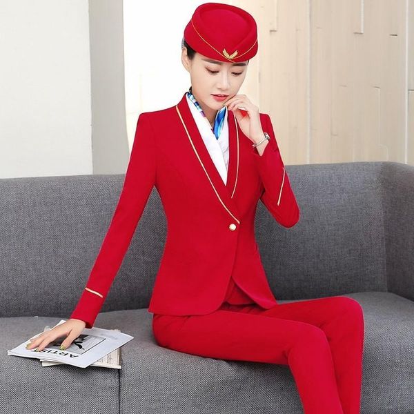 formal women business suits ladies office work wear professional ol styles beauty salon blazers set novelty red women's two piece pants, White
formal women business suits ladies office work wear professional ol styles beauty salon blazers set novelty red women's two piece pants, White