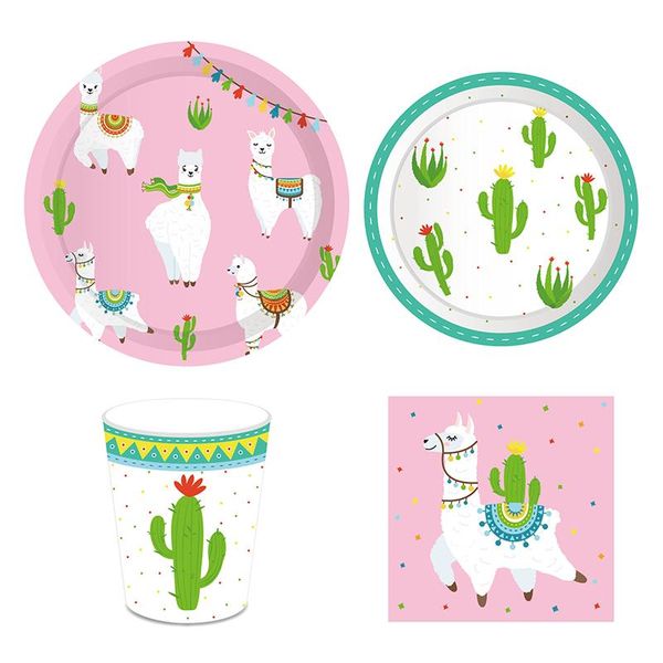 disposable dinnerware 44pcs/set alpaca tableware wedding party decor llama paper plates cups napkins for kids happy birthday supplies
disposable dinnerware 44pcs/set alpaca tableware wedding party decor llama paper plates cups napkins for kids happy birthday supplies