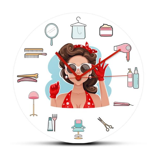 wall clocks pin-up girl wearing sunglasses hair salon equipments quartz mute clock fashion lady beauty studio acrylic watch
wall clocks pin-up girl wearing sunglasses hair salon equipments quartz mute clock fashion lady beauty studio acrylic watch