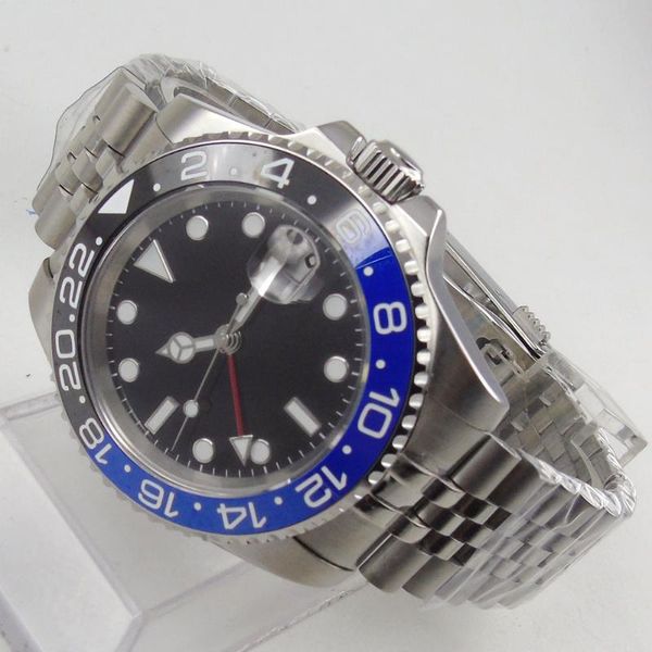 wristwatches 40mm dreamrui black dial sapphire glass luminous jubilee gmt automatic men's watch, Slivery;brown
wristwatches 40mm dreamrui black dial sapphire glass luminous jubilee gmt automatic men's watch, Slivery;brown