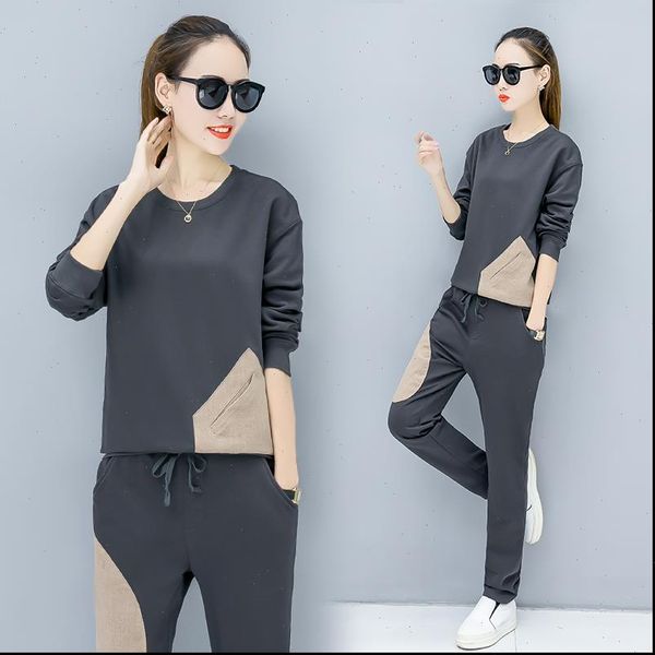 womens tracksuits plus size two piece set and pants fashion clothing autumn outfit korean style tracksuit lounge wear retro, Gray
womens tracksuits plus size two piece set and pants fashion clothing autumn outfit korean style tracksuit lounge wear retro, Gray