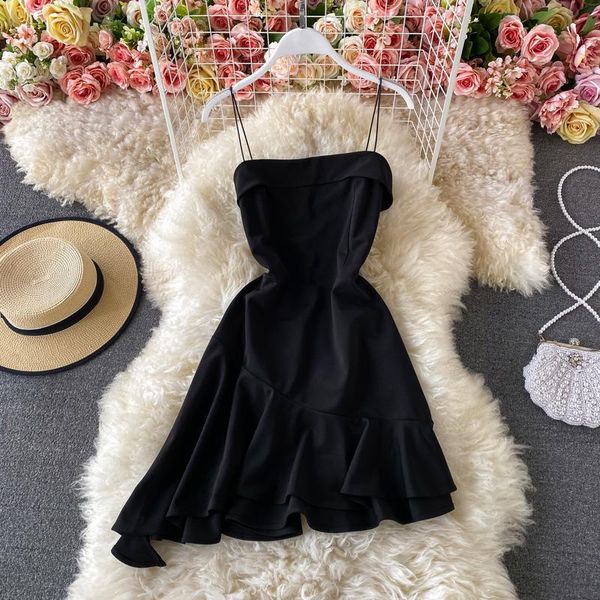 tube one-line collar, halter, waist, thin, irregular, ruffled dress 0324 casual dresses, Black;gray
tube one-line collar, halter, waist, thin, irregular, ruffled dress 0324 casual dresses, Black;gray