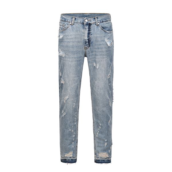 jeans hole ripped spliced casual denim trousers mens hip hop straight washed oversized baggy couple pants, Blue
jeans hole ripped spliced casual denim trousers mens hip hop straight washed oversized baggy couple pants, Blue