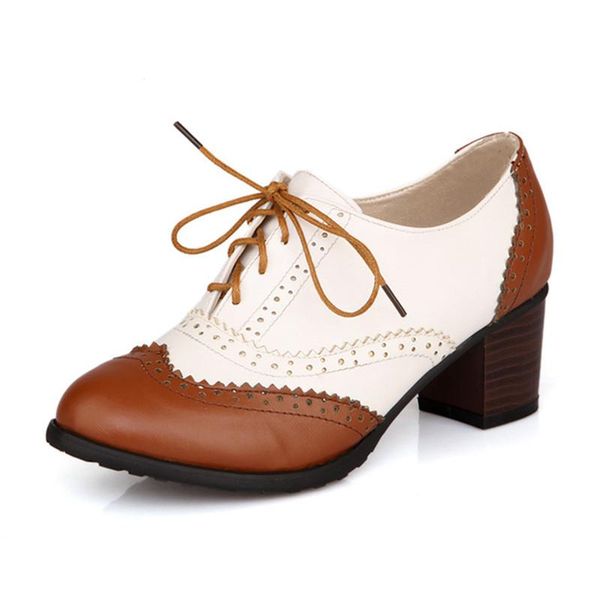 dress shoes british brogue large size round toe 5.5cm high heels 2021 summer autumn classic lace up block pumps 41 42 43, Black
dress shoes british brogue large size round toe 5.5cm high heels 2021 summer autumn classic lace up block pumps 41 42 43, Black