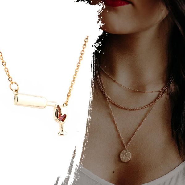 pendant necklaces love wine bottle glass necklace alloy fashion and unique design shiny durable charmer decoration gift, Silver
pendant necklaces love wine bottle glass necklace alloy fashion and unique design shiny durable charmer decoration gift, Silver