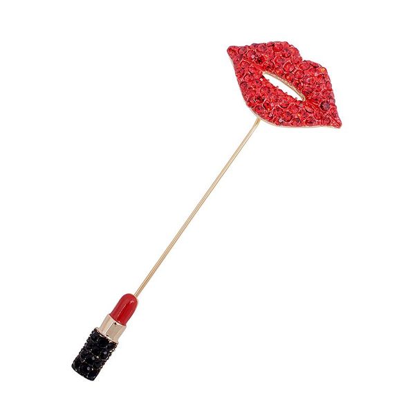 pins, brooches european style simple beaded rhinestone red lips lipstick brooch pin for badge silk scarf shirt coat gift box packaging, Gray
pins, brooches european style simple beaded rhinestone red lips lipstick brooch pin for badge silk scarf shirt coat gift box packaging, Gray