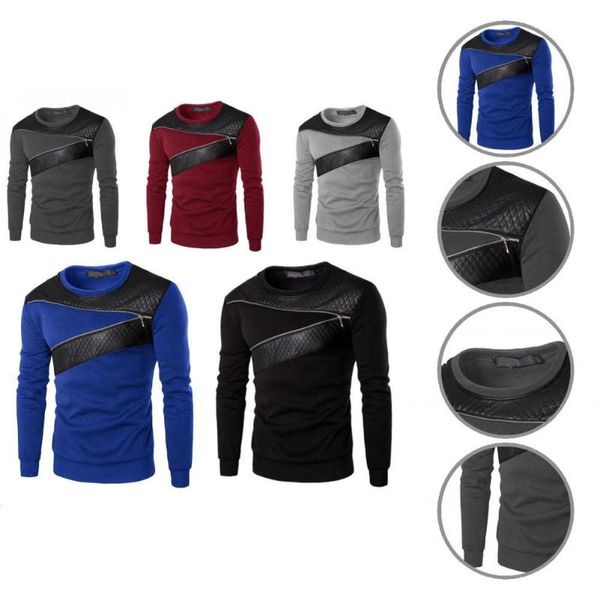 men's sweaters spring sweatshirt stylish all match zipper decoration men soft slim, White;black
men's sweaters spring sweatshirt stylish all match zipper decoration men soft slim, White;black