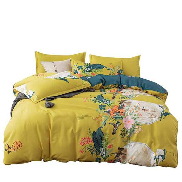 bedding sets 4pcs bed linings yellow cotton simple solid color lotus leaf lace quilt cover sheet pillow case double bed, set
bedding sets 4pcs bed linings yellow cotton simple solid color lotus leaf lace quilt cover sheet pillow case double bed, set