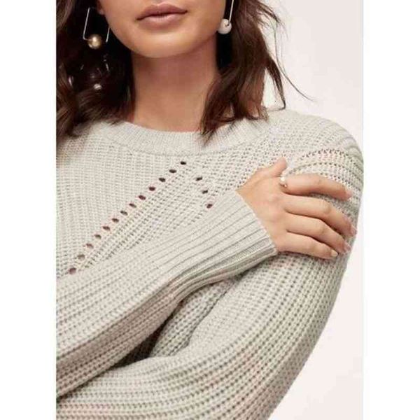 women's sweaters round neck sweater, hollowed out flower fashionable collocation, White;black
women's sweaters round neck sweater, hollowed out flower fashionable collocation, White;black