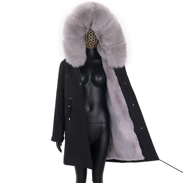 women's fur & faux 2021 female winter jacket women thick loose fashion long parka big hood coat natural real removable, Black
women's fur & faux 2021 female winter jacket women thick loose fashion long parka big hood coat natural real removable, Black