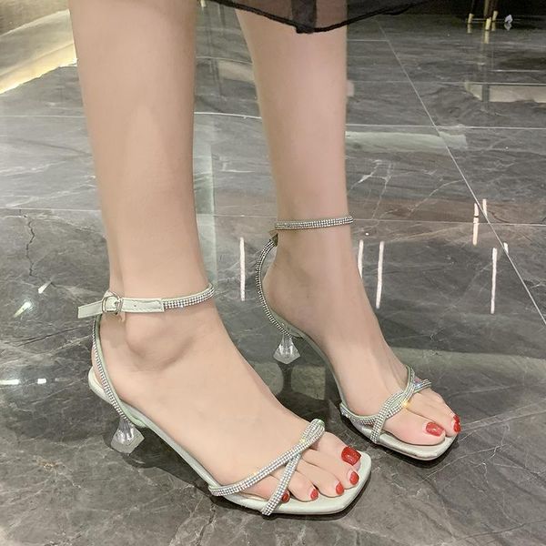 dress shoes transparent heel sandals women narrow band thin party ankle buckle high heels summer clear 2021, Black
dress shoes transparent heel sandals women narrow band thin party ankle buckle high heels summer clear 2021, Black